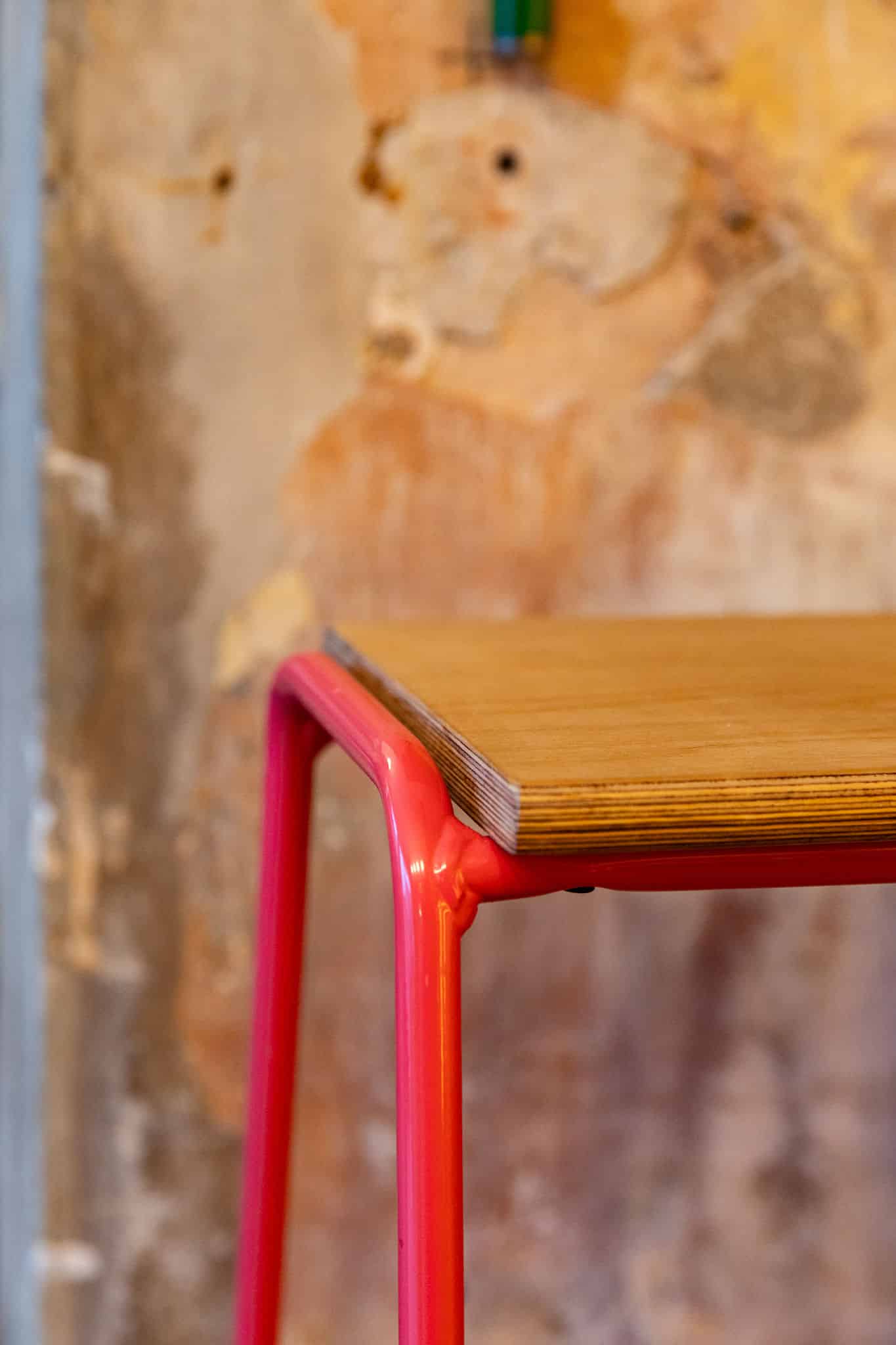 Stools at bar by Ellen Richardson